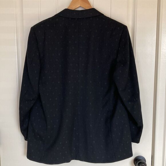 Cricketeer Tailored Womens Blazer Womens Size 14 Black One Button Classic - Picture 10 of 11